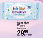Baby Things Sensitive Wipes 80 Wipes-Per Pack