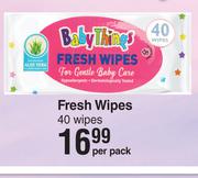Baby Things Fresh Wipes 40 Wipes-Per Pack
