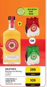 Samuel Gelston's Blended Irish Whiskey-750ml + Lime & Soda Or Apple Spritz-6 x 275ml-Both For
