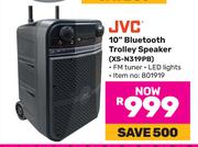 JVC 10" Bluetooth Trolley Speaker XS-N319PB