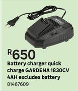 Gardena 1830CV 4Ah Quick Charge Battery Charger