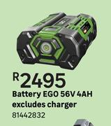 Ego 56V 4Ah Excludes Charger Battery