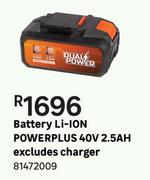 Powerplus 40V 2.5Ah Li-Ion Battery