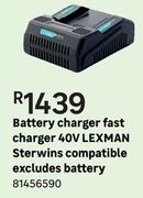 Sterwins Compatible Fast Charger 40V Lexman Battery Charger