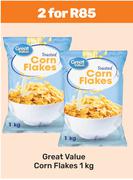 Great Value Corn Flakes-For 2 x 1Kg