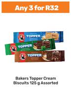 Bakers Topper Cream Biscuits Assorted-For Any 3 x 125g