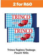Trinco Tagless Teabags Pouch-For 2 x 100s