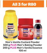Moir's Vanilla Custard Powder 500g-All For 3 