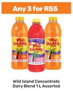 Wild Island Concentrate Dairy Blend Assorted-For Any 3 x 1L