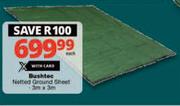 Bushtec Netted Ground Sheet 3m x 3m-Each