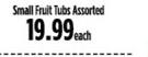Small Fruit Tubs Assorted-Each