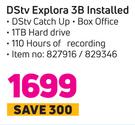 DSTV Explora 3B Installed