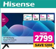Hisense 32" (81cm) HD Ready Smart TV 32A4H