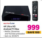 Ultra-Link 4K Ultra HD Android TV Box
