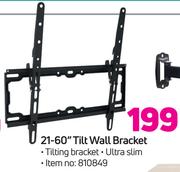 21-60" Tilt Wall Bracket
