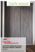 Wardrobe Sliding Door Allure Wacapou H250cm x W92cm 81407214