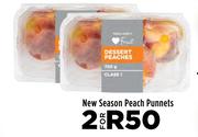 New Season Peach Punnets-For 2