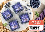 Blueberry Punnets-For 4 x 125g 