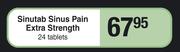 Sinutab Sinus Pain Extra Strength-24 Tablets 