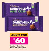 Cadbury Chocolate Slabs Assorted-For Any 2 x 150g