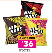 Simba NikNaks Assorted-For Any 3 x 135g