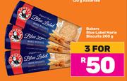 Bakers Blue Label Marie Biscuits-For 3 x 200g