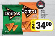 Simba Doritos Corn Chips Assorted-For Any 2 x 145g