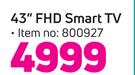 2Hisense 43" (109cm) FHD Smart TV