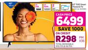 LG 43" (109cm) FHD LED Smart ThinQ AI TV