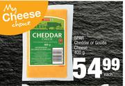 Spar Cheddar Or Gouda Cheese-400g Each