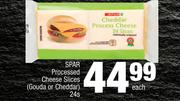 Spar Processed Cheese Slices Gouda Or Cheddar-24s Each