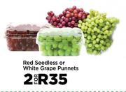 Red Seedless Or White Grape Punnets-For 2