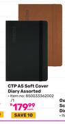 CTP A5 Soft Cover Diary Assorted (850033362002/1)-Each