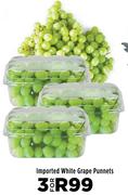 Imported White Grape Punnets- For 3