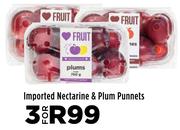 Imported Nectarine & Plum Punnets- For 3