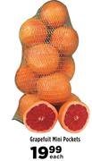 Grapefruit Mini Pockets-Each