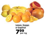 Lemons, Oranges Or Grapefruit- Per Kg
