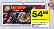 Eskort Gold Medal Pork Sausages Assorted-375g Each