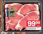 PnP Bulk Club & T-Bone Steak Mixed Pack-Per Kg