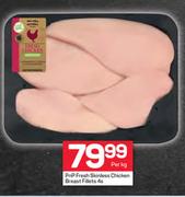 PnP Fresh Skinless Chicken Breast Fillets-4s Per Kg