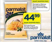 Parmalat Grated Cheddar Or Mozarella Assorted-250g Each
