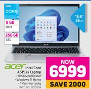Acer Intel Core A315 i3 Laptop