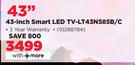 JVC 43" Smart LED TV LT43N5858/C