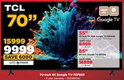 TCL 55" 4K Google TV 55P65