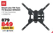 One For All Smart Line Tilt Turn TV Bracket WM2451