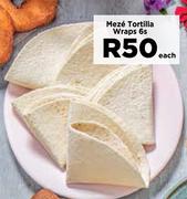 Meze Tortilla Wraps-6s Each