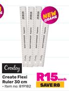 Croxley Create Flexi Ruler 30cm-Each