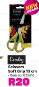 Croxley Scissors Soft Grip 13cm