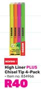 Kores High Liner Plus Chisel Tip 4-Pack
