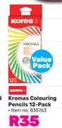 Kores Kromas Colouring Pencils 12 Pack